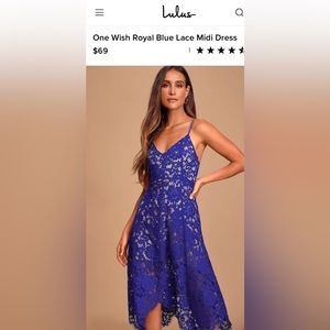 New with tags, blue cocktail dress
